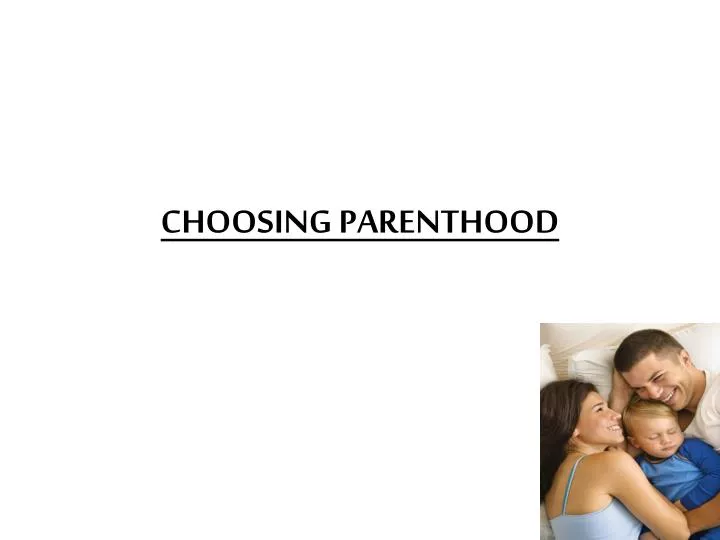 choosing parenthood
