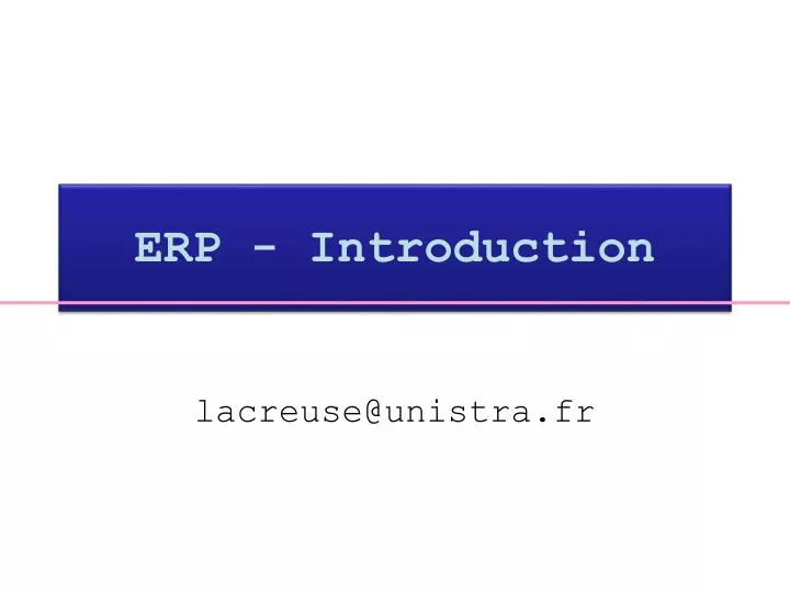 erp introduction