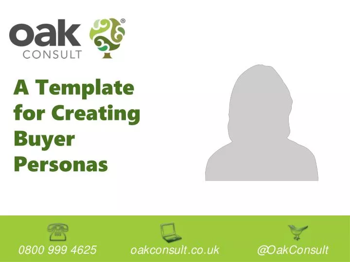 a template for creating buyer personas