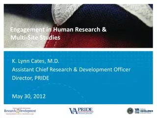 Engagement in Human Research &amp; Multi-Site Studies