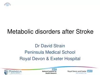 Metabolic disorders after Stroke
