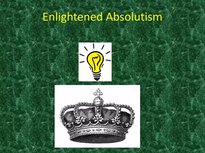 enlightened absolutism