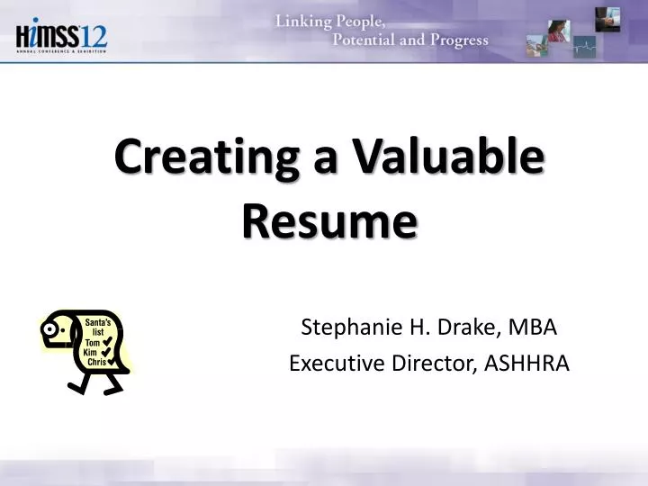 creating a valuable resume