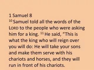 1 Samuel 8