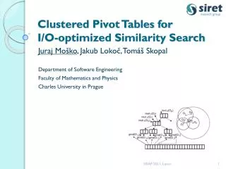 Clustered Pivot Tables for I/O-optimized Similarity Search