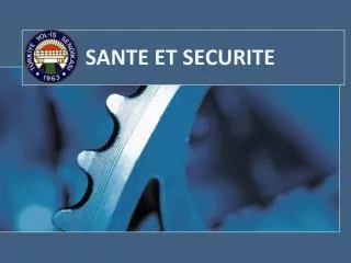 sante et securite