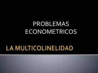 problemas econometricos