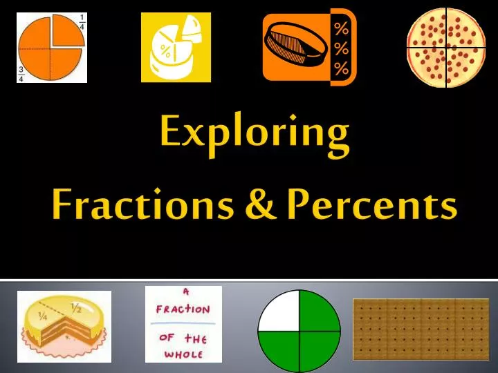 exploring fractions percents