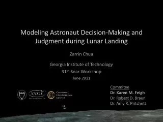 Modeling Astronaut Decision-Making and Judgment during Lunar Landing