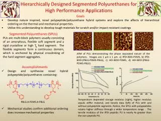 Hierarchically Designed Segmented Polyurethanes for High Performance Applications
