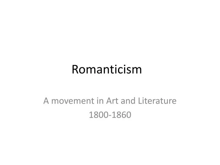 romanticism