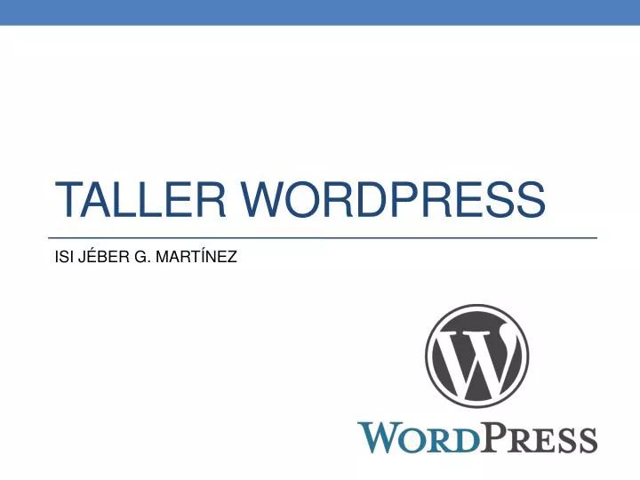 taller wordpress