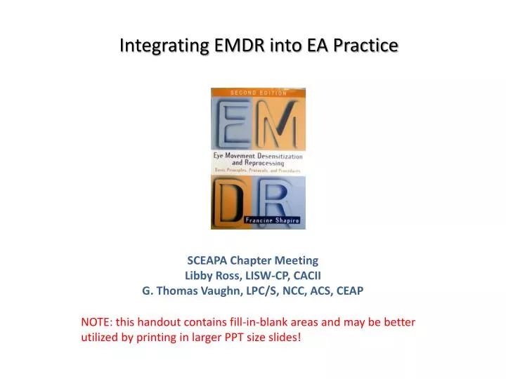 integrating emdr into ea practice