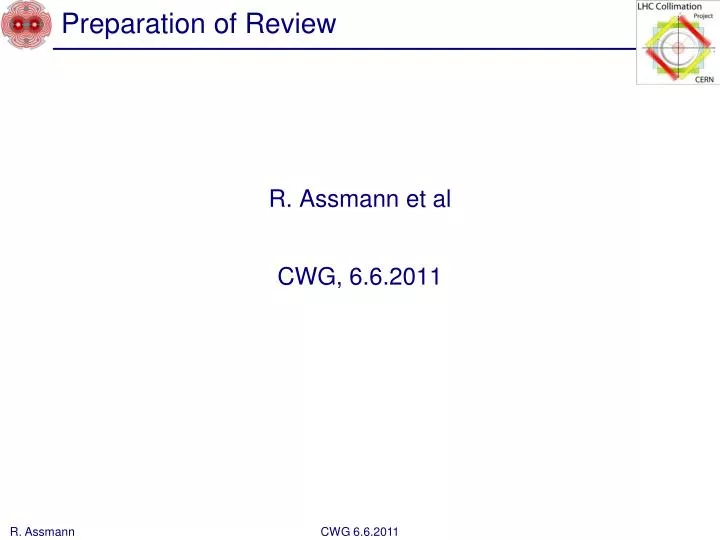 preparation of review