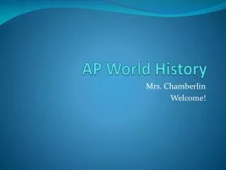 ap world history