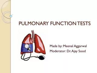 PULMONARY FUNCTION TESTS