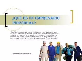 qu es un empresario individual