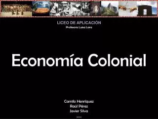 econom a colonial