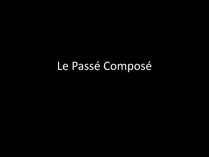 le pass compos