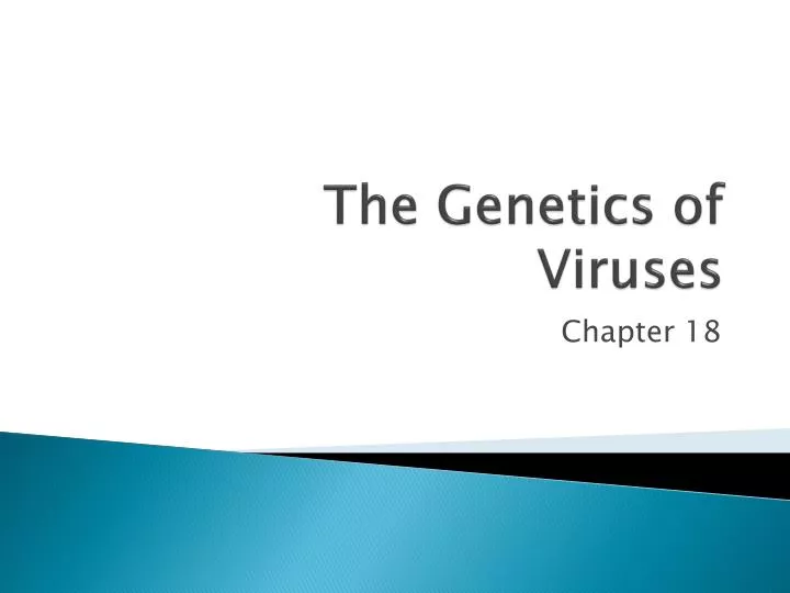 the genetics of viruses