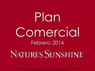 Plan Comercial Febrero 2014