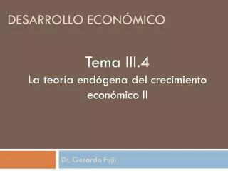 desarrollo econ mico