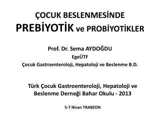 ocuk beslenmes nde preb yot k ve prob yot kler