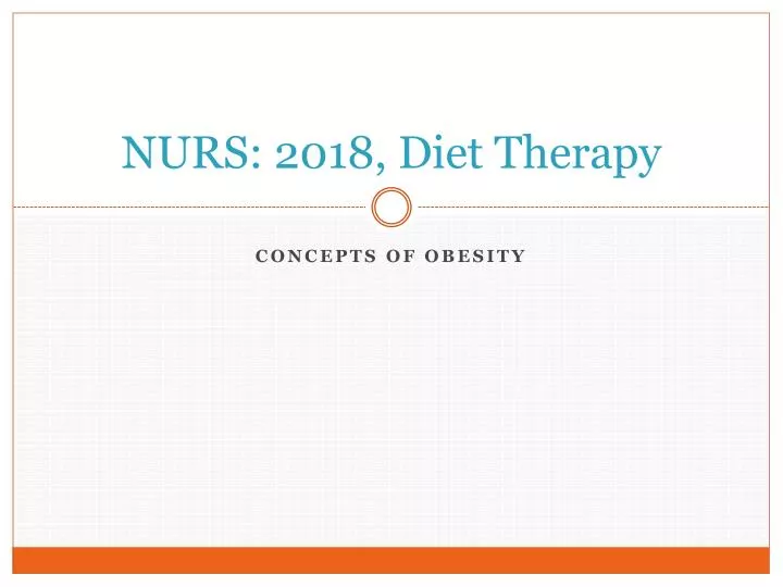 nurs 2018 diet therapy