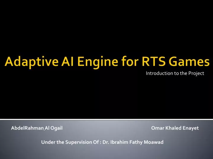 adaptive ai engine for rts games