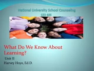 National University School Counseling CED 605