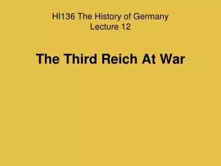 HI136 The History of Germany Lecture 12