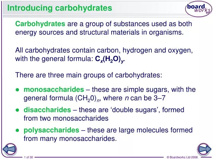 introducing carbohydrates