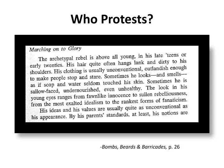 who protests
