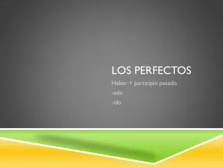 los perfectos