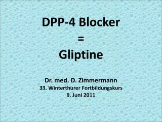 dpp 4 blocker gliptine