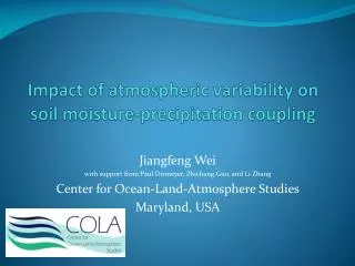 Impact of atmospheric variability on soil moisture-precipitation coupling