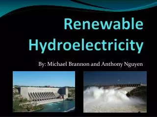 Renewable Hydroelectricity