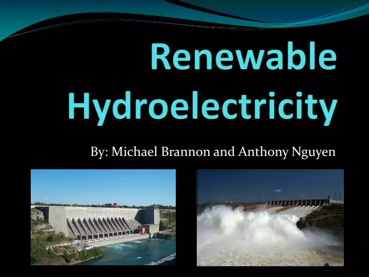 renewable hydroelectricity