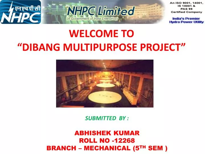 welcome to dibang multipurpose project