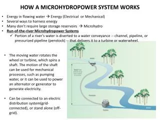 HOW A MICROHYDROPOWER SYSTEM WORKS
