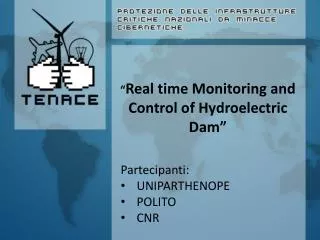 “ Real time M onitoring and Control of Hydroelectric Dam”