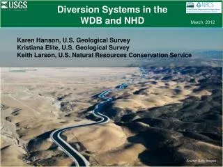Diversion Systems in the WDB and NHD