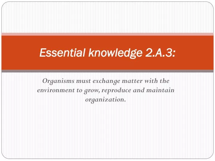 essential knowledge 2 a 3