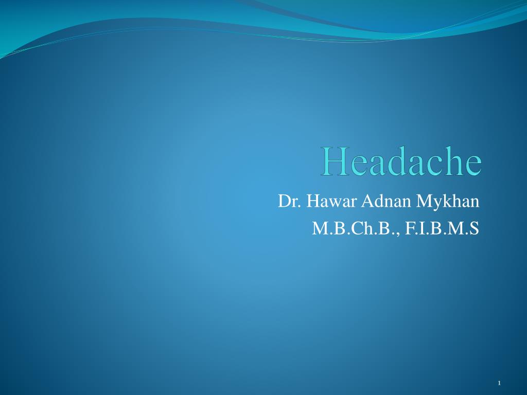 PPT - Headache PowerPoint Presentation, free download - ID:1936832