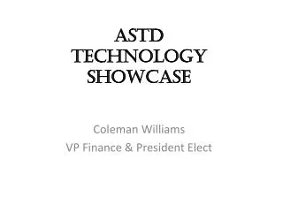 ASTD Technology Showcase