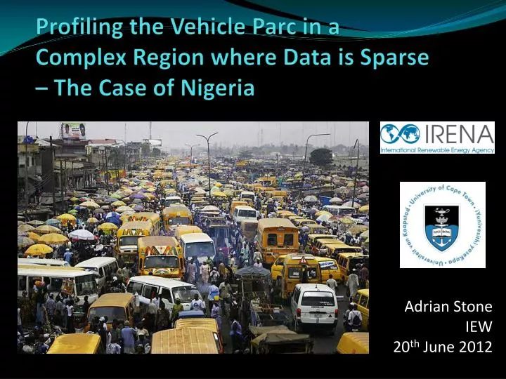 profiling the vehicle parc in a complex region where data is sparse the case of nigeria