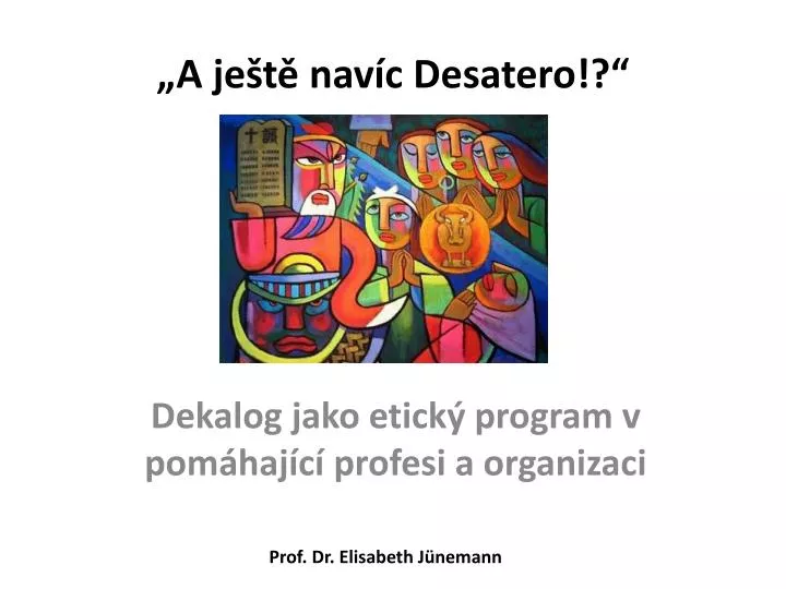 a je t nav c desatero