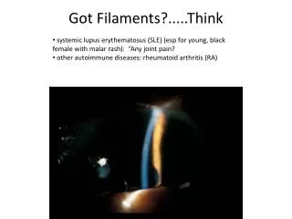 Got Filaments?..... Think