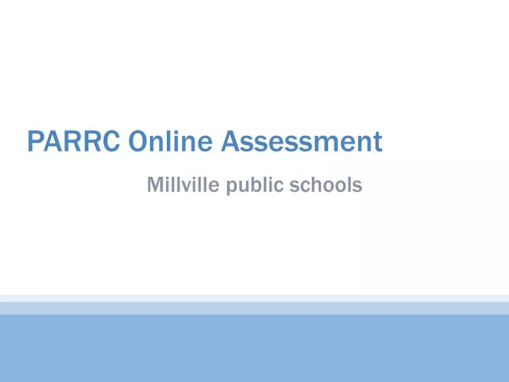 parrc online assessment