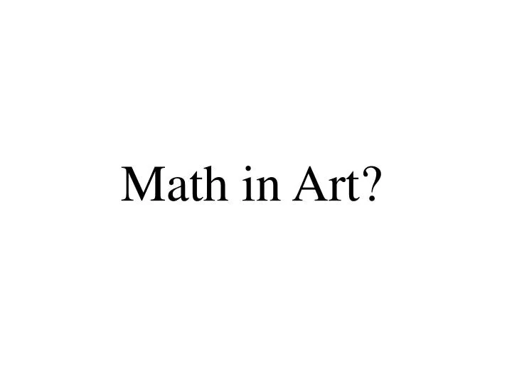 math in art